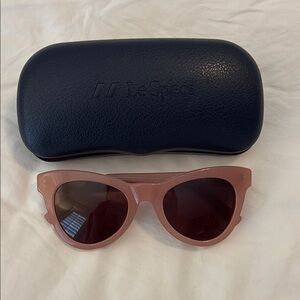 Le Specs Pink Sunglasses with Dark Tinted Lenses